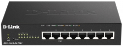 Коммутатор D-Link DGS-1100-08PLV2 8xGE (4xGE PoE, 4xGE), 64Вт, Easysmart