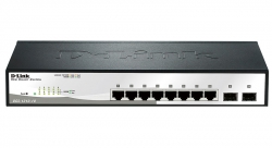 Коммутатор D-Link DGS-1210-10 8xGE, 2xSFP WebSmart
