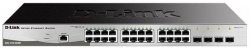 Коммутатор D-Link DGS-1210-28P/ME/B 24xGE PoE, 4xSFP