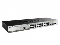 Коммутатор D-Link DGS-1210-28/F 24xGE, 4xGE/SFP, WebSmart