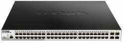 Коммутатор D-Link DGS-1210-52MPP/ME 48xGE PoE, 4xSFP, 740Вт MetroEthernet