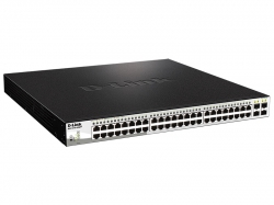 Коммутатор D-Link DGS-1210-52MPP 48xGE PoE, 4xSFP, 740Вт, WebSmart