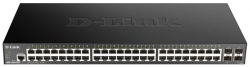 Коммутатор D-Link DGS-1250-52X 48xGE, 4xSFP+, Smart