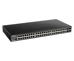 Коммутатор D-Link DGS-1250-52X 48xGE, 4xSFP+, Smart