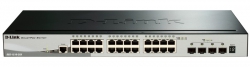 Коммутатор D-Link DGS-1510-28X 24xGE, 4xSFP+, SmartPro