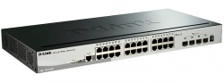 Коммутатор D-Link DGS-1510-28X 24xGE, 4xSFP+, SmartPro