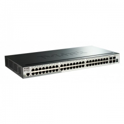 Коммутатор D-Link DGS-1520-52/E 48xGE, 2x10GE, 2xSFP+, L3, Стекируемый