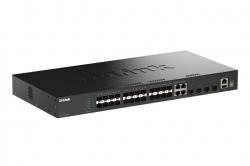 Коммутатор D-Link DGS-1530-28S 24xSFP, 4xSFP+ Управляемый, L2+