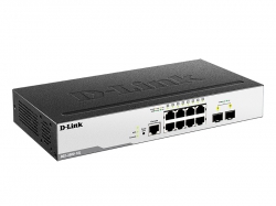Коммутатор D-Link DGS-3000-10L 8xGE, 2xSFP, L2