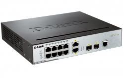 Коммутатор D-Link DGS-3000-10TC 8xGE, 2xGE/SFP, L2