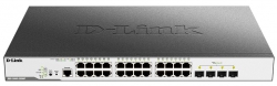 Коммутатор D-Link DGS-3000-28X 24xGE, 4xSFP+, L2