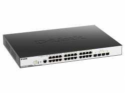 Коммутатор D-Link DGS-3000-28X 24xGE, 4xSFP+, L2