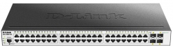 Коммутатор D-Link DGS-3000-52L 48xGE, 4xSFP, L2