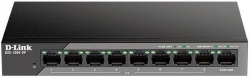 Коммутатор D-Link DSS-100E-9P 8xFE PoE, 1xGE, 92W