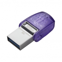 Накопитель Kingston  128GB USB 3.2 Type-A Gen1 + Type-C DT microDuo 3C R200MB/s DTDUO3CG3/128GB