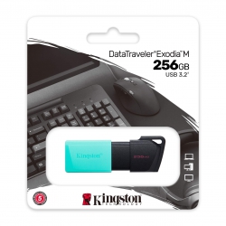 Накопичувач Kingston  256GB USB 3.2 Type-A Gen1 DT Exodia M Black Teal DTXM/256GB