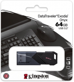 Накопичувач Kingston   64GB USB 3.2 Type-A Gen1 DT Exodia Onyx DTXON/64GB