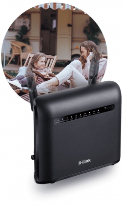 Маршрутизатор D-Link DWR-953V2 AC1200, 4G/LTE, 4xGE LAN, 1xGE WAN, Слот для SIM-карты