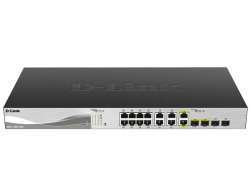 Коммутатор D-Link DXS-1100-16TC 12x10GE, 2x10GE/SFP+ EasySmart
