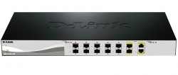 Комутатор D-Link DXS-1210-12SC 10xSFP+, 2x10GE/SFP+, L3