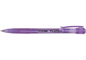 Ручка кулькова автомат. ECONOMIX PLUTON 0,5 мм. Корпус асорті, пише синім E10101-25