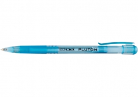 Ручка кулькова автомат. ECONOMIX PLUTON 0,5 мм. Корпус асорті, пише синім E10101-25