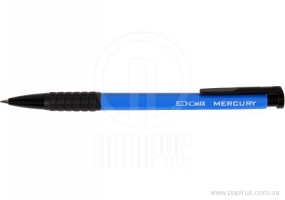 Ручка шариковая автоматическая ECONOMIX MERCURY 0,5 мм. Корпус синий, пишет синим ECONOMIX E10102