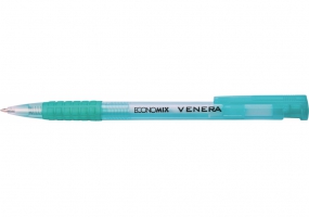 Ручка шариковая автомат. ECONOMIX VENERA 0,5 мм. Корпус ассорти, пишет синим E10105-25