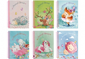 Блокнот "Animal Story" А6 100х143мм, пластикова обкладинка, ПВХ спіраль, 48 арк. ECONOMIX E20319-96
