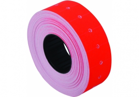 Етикетки-цінники 21х12 мм Economix, 1000 шт/рул., червоні E21301-03