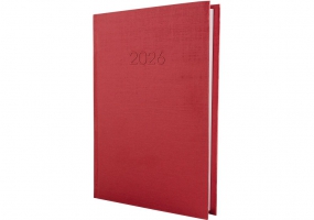 Щоденник датований, ТЕКСТИЛЬ, червоний, А5 ECONOMIX E21634-03