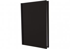 Ежедневник недатированный SATIN, А5, черный ECONOMIX E22032-01