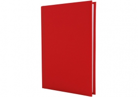 Ежедневник недатированный SATIN, А5, красный ECONOMIX E22032-03