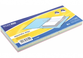 Роздільник аркушів 240*105мм Economix, картон, кольоровий, 100 шт. E30809