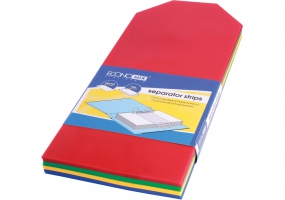 Роздільник аркушів 240*105мм Economix, пластик, кольоровий, 100 шт. E30810