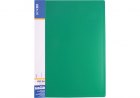 Папка-скоросшиватель А4 с пружинным механизмом Economix CLIP A, зеленая E31201-04
