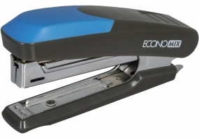Зшивач №10 Economix, до 12 арк., пласт. корпус, гумова вставка E40280