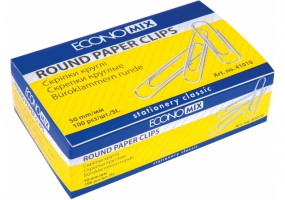 Скріпка 50 мм кругла Economix, 100 шт. E41010