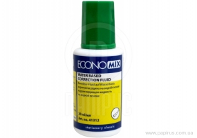 Коригуюча рідина Economix з пензликом, водна основа , 20мл E41312