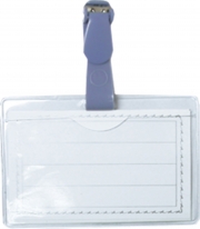 Бейдж горизонтальний з затиском Economix, PVC, розмір 95х58 мм E41404