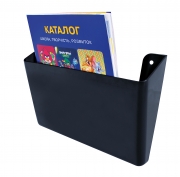 Лоток для паперів настінний Economix, пластик, чорний E80703
