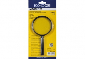 Скло збільшуюче Economix, d 75мм, 3-кратне E82101