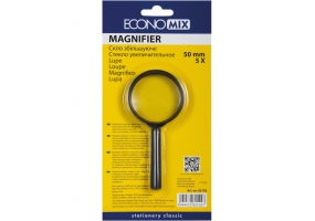 Скло збільшуюче Economix, d 50мм, 5-кратне E82102