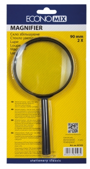 Стекло увеличивающее Economix, d 90мм, 2-кратное E82103