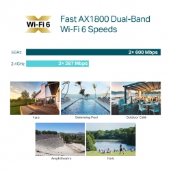 Точка доступу TP-LINKEAP610 OUTDOOR AX1800 1xGE LAN PoE MU-MIMO OFDMA зовн. EAP610-OUTDOOR