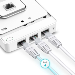 Точка доступу TP-LINK EAP615 WALL AX1800 in 1xGE out 3xGE PoE MU-MIMO EAP615-WALL