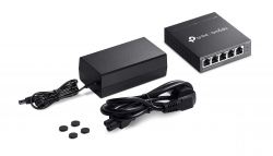 Коммутатор TP-LINK ES205GP 5xGE (4xPoE), 65.2Вт, WebSmart
