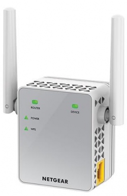Розширювач WiFi-покриття NETGEAR EX3700 AC750, 1xFE LAN, 2x зовнішн. ант. EX3700-100PES