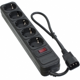 Мережевий фільтр для дбж 5 розеток Black 0.5 м, 3*1мм2 sp-1052u Patron EXT-PN-SP-1052U