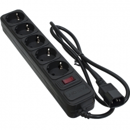 Мережевий фільтр для дбж 5 розеток Black 1 м, 3*1мм2 sp-1053u Patron EXT-PN-SP-1053U